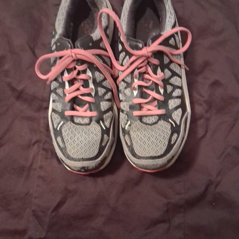 Red Wing Shoes Women's Sneakers with Pink Laces and Gray Mesh